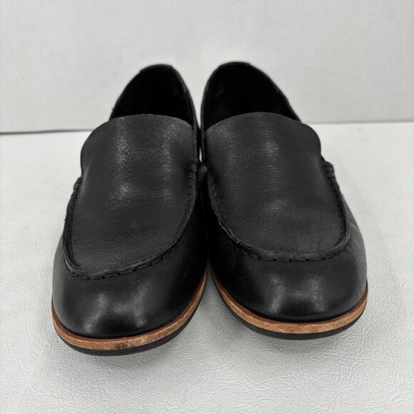 Kork-Ease Meg Leather Loafers Womens Size 8.5 Black Low Block Heel Flat Slip On - Picture 8 of 10